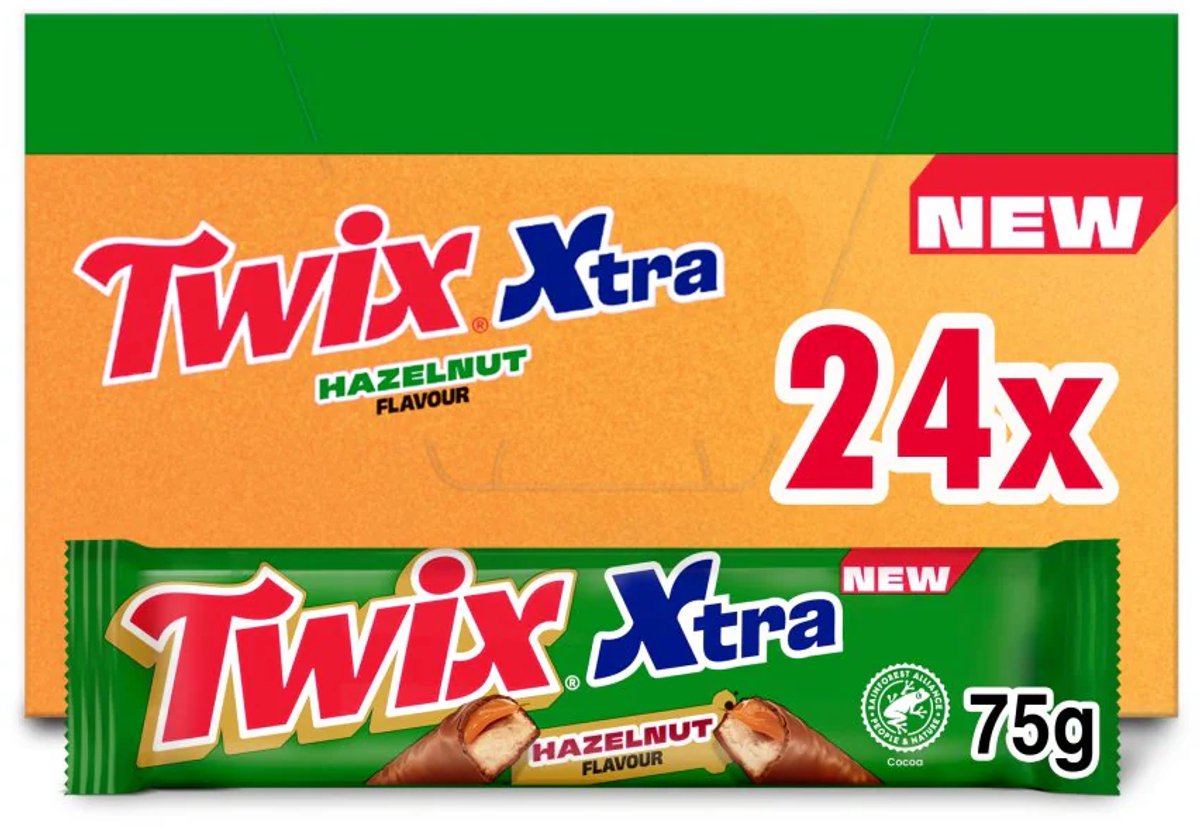 Twix Hazelnut Xtra – 24x 75 g