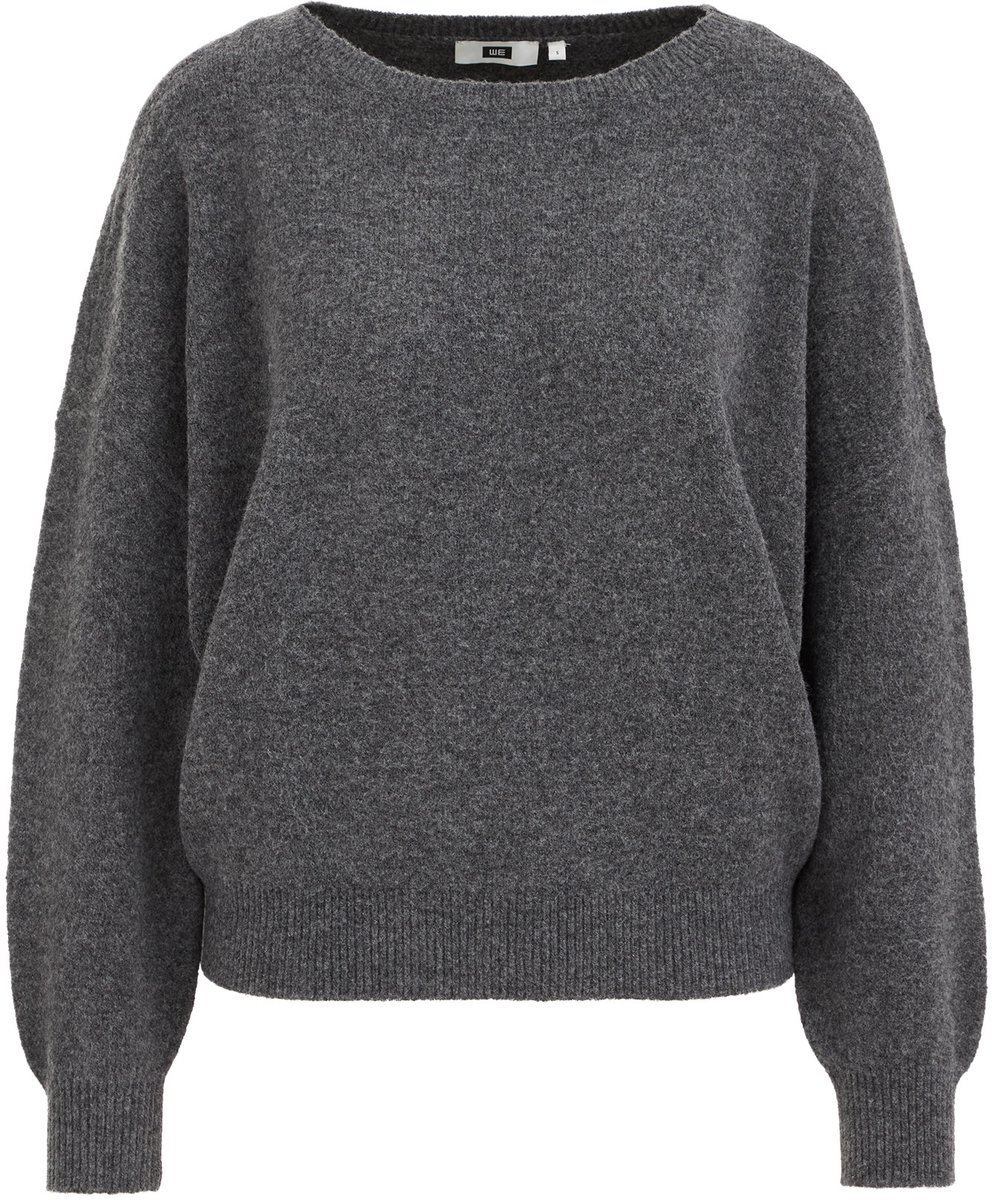 WE Fashion Dames oversized trui van wolmix met boothals