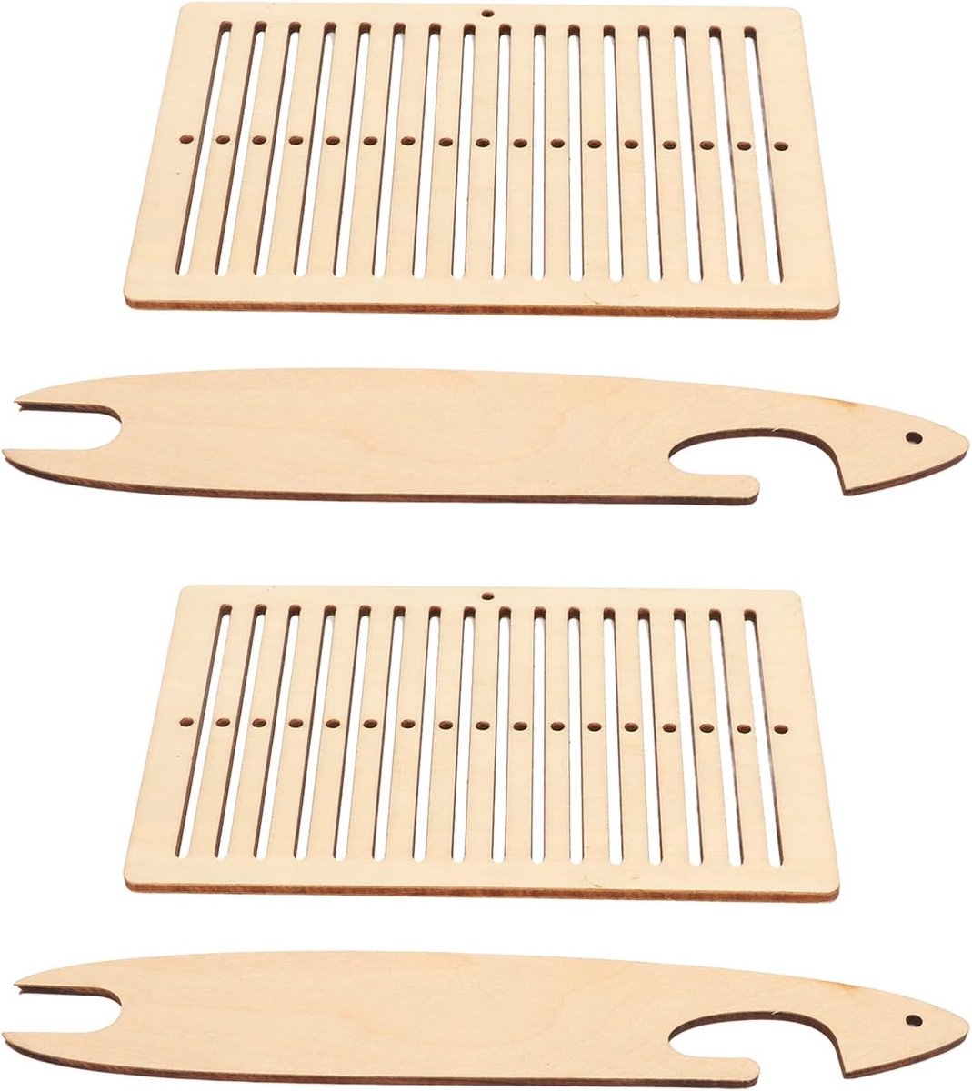 2 Sets Weven Loom Kit, Woodweaving Loom Multifunctioneel Loom Voor Diy Maken