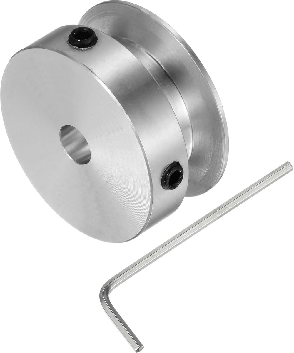 – [boring 6 mm x buitendiameter 30 mm] V-geleidingsrol van aluminiumlegering voor 6 mm PU-ronde riemen voor vele overdrachtsprojecten