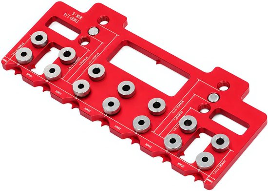 Boorsjabloon voor Kastgaten, Aluminiumlegering Gereedschap voor Kasthandvatsjabloon Ponszoeker-boorgeleider Handleiding voor Boorsjablonen voor Kasten voor Handgrepen en — afbeelding 5