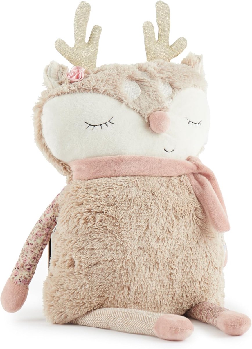 Reh Ella XXL ca. 55 cm - Knuffel Rendier - Pluche Rendier - Stoffen pop - Kussen - Knuffeldier Baby - Plat knuffeldier - Zacht Speelgoed - Insluimerhulp