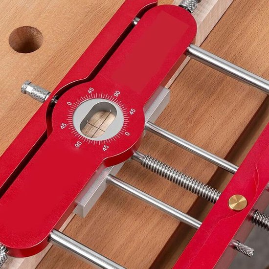 Insteek- En Penmal Voor Router, Zelfcentrerende Deuvelmal Punch Locator Boorgeleider Doweling Jig Houtbewerking Elliptische Boormal Losse Systeemkit Punch Locator Mortise Tenon Jig — afbeelding 3
