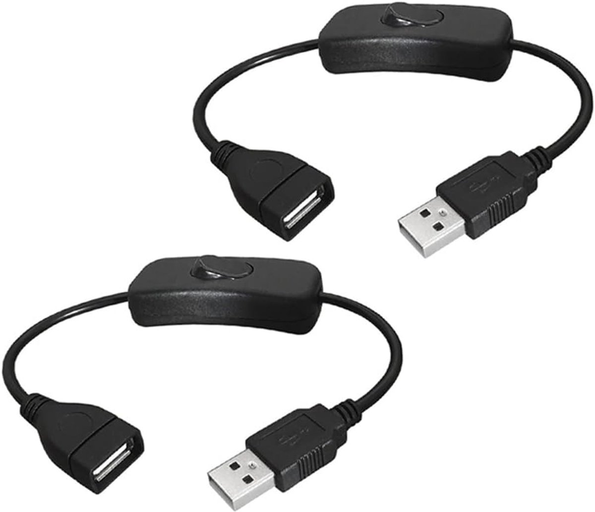 2 stuks man vrouw usb kabel met aan/uit schakelaar,usb verlenging Inline tuimelschakelaar voor rijdende recorder,led bureaulamp,usb ventilator,led strips