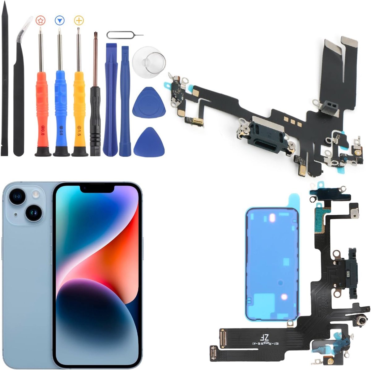 compatibel met iPhone 14 USB dock connector voor iPhone 14 flexibele kabel oplaadpoort oplaadbus vervanging