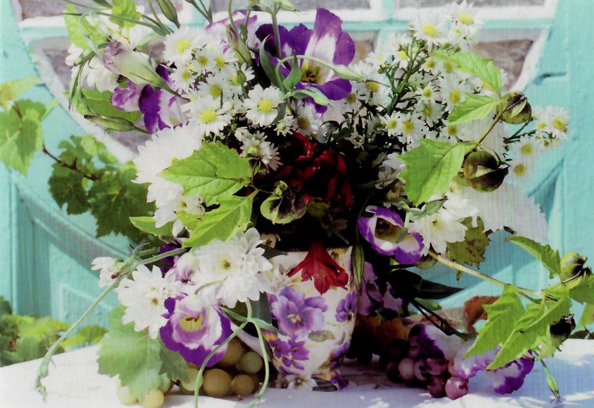 Kaart zonder tekst | Wenskaart | 10 stuks | Blanco bloem