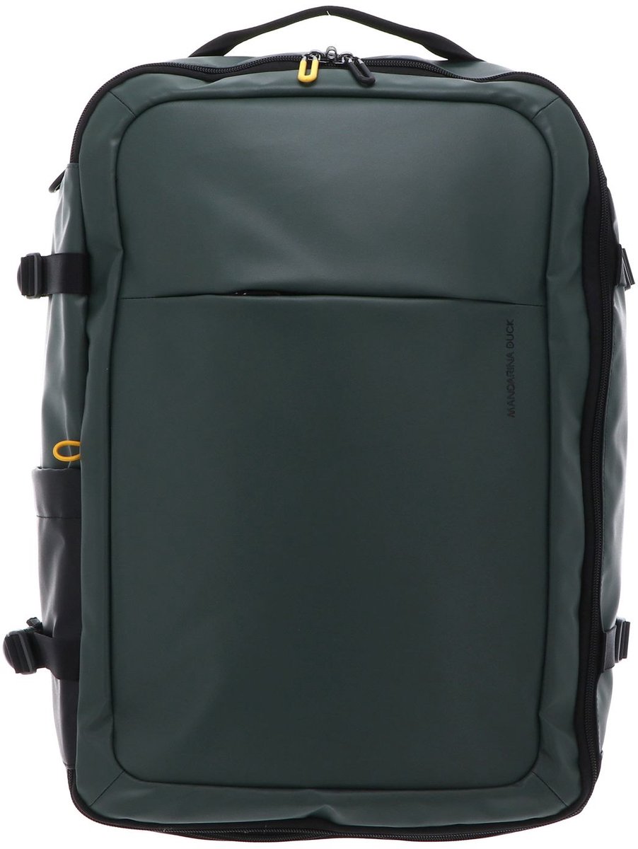 MANDARINA DUCK laptop rugzak rugzak met laptopvak Eco Coated Backpack Deep Green donkergroen