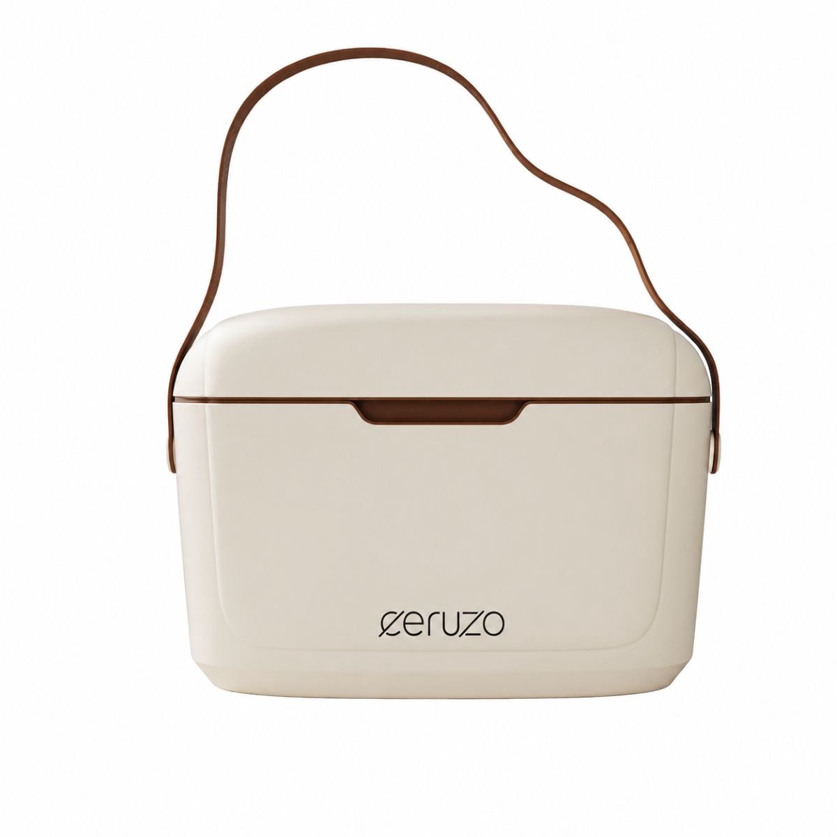 Ceruzo Koelbox 6 Liter - Mini Koelbox - Lunchbox -Draagriem - Taupe - Geschikt voor IJsblokjes
