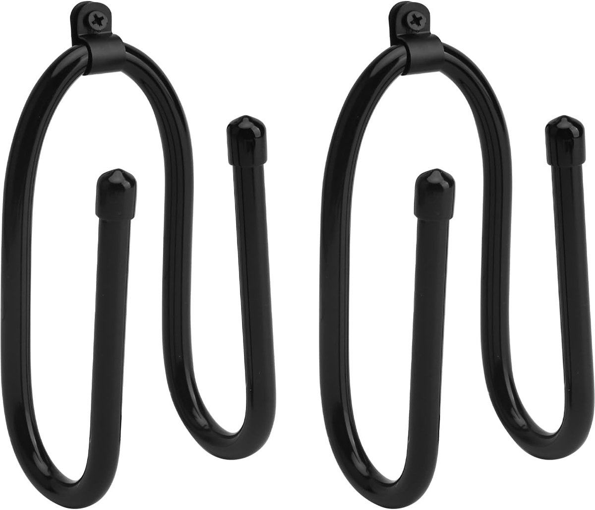 SnelShoppen - Vacuum Cleaner Hose Holder Wandbevestiging Set van 2, Tuinslanghouder met Schroevendraaier, Wandmontage voor Skateboards en Stofzuigers,