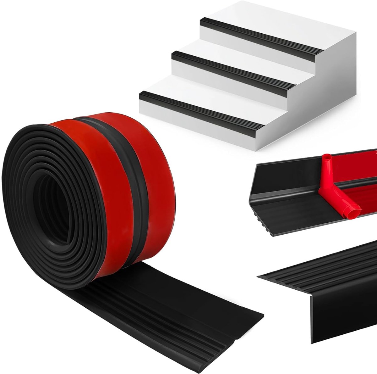 Traprandprofiel 2 meter - Zelfklevend - Antislip en waterdicht - Veiligheid voor ouderen en kinderen - ShopVlot