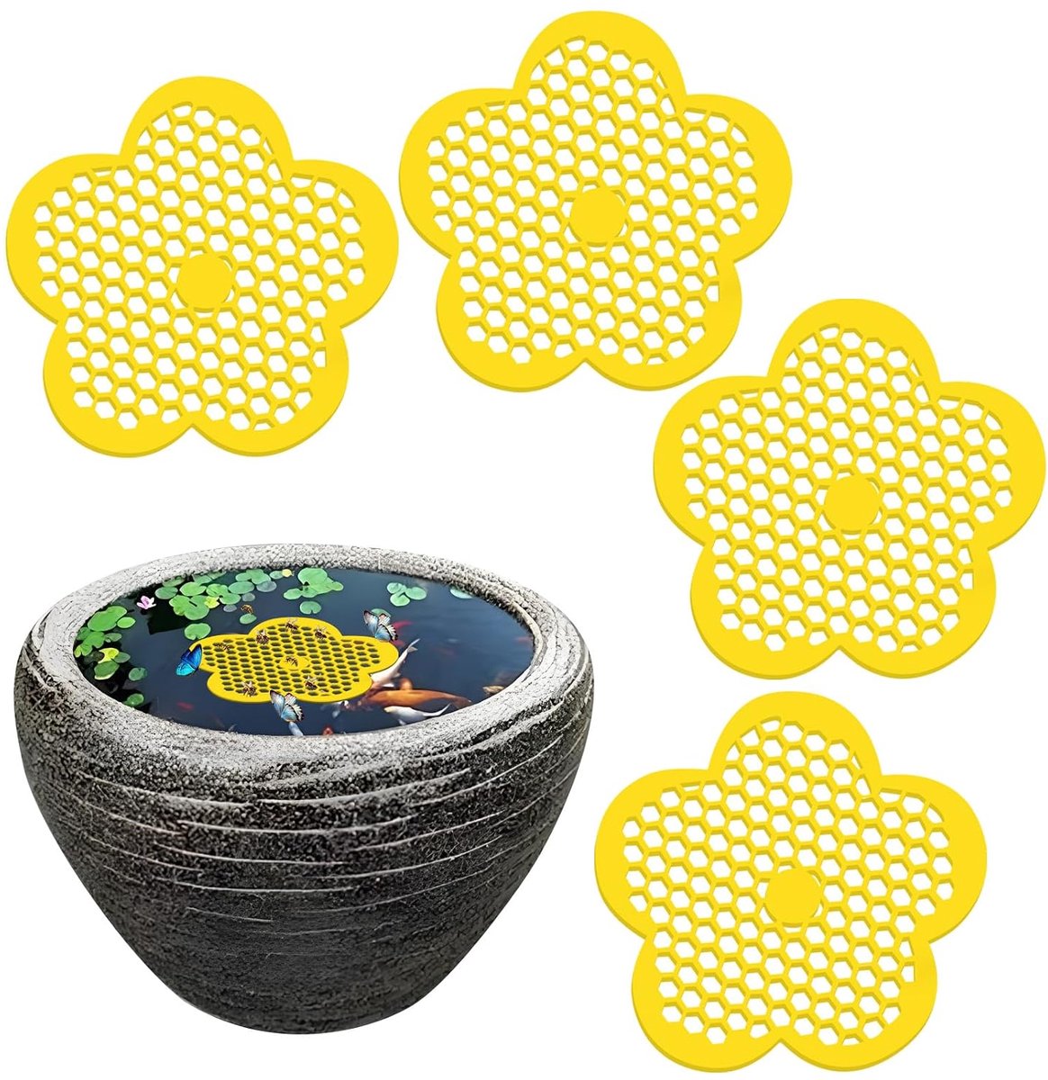 SnelShoppen - Flower Driating Bijen Watergeefstation voor Tuin, Insectenvriendelijk, Decoratief, Makkelijk in Gebruik, Voor Bloemen, Planten en Tuinie
