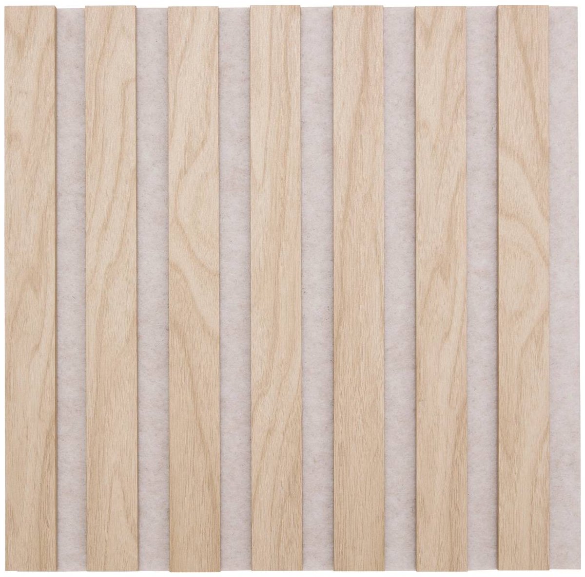 Set van 3 decoratieve akoestische panelen met houtlook 30x30 cm COLVA