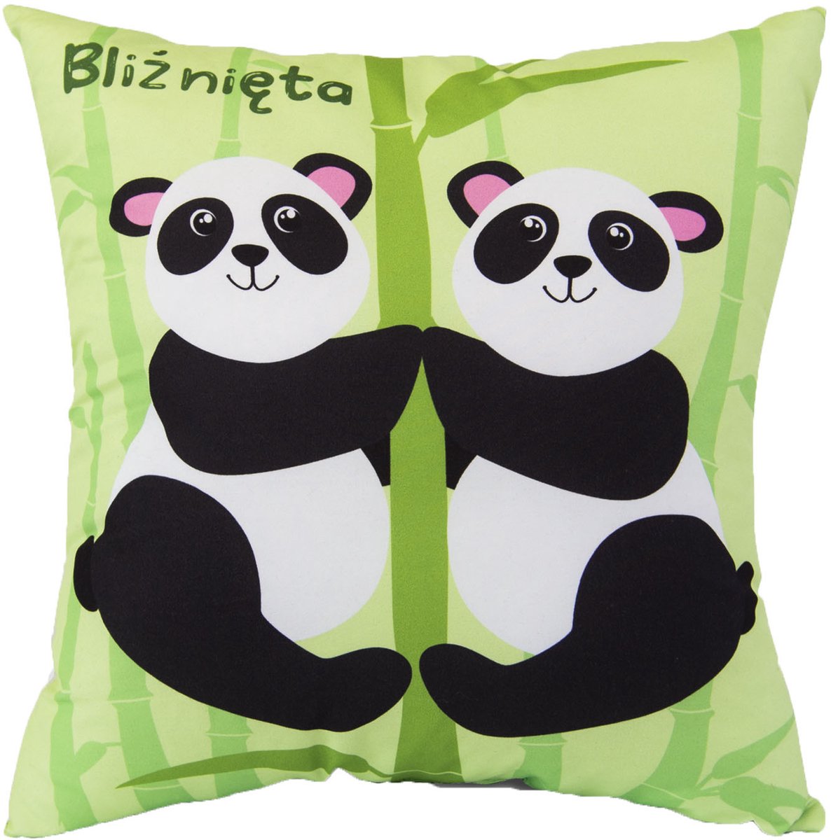 Dierenriem Tweelingen - Kinderkussen / Sierkussen - 40x40 cm - Groen - Oeko-Tex Gecertificeerd