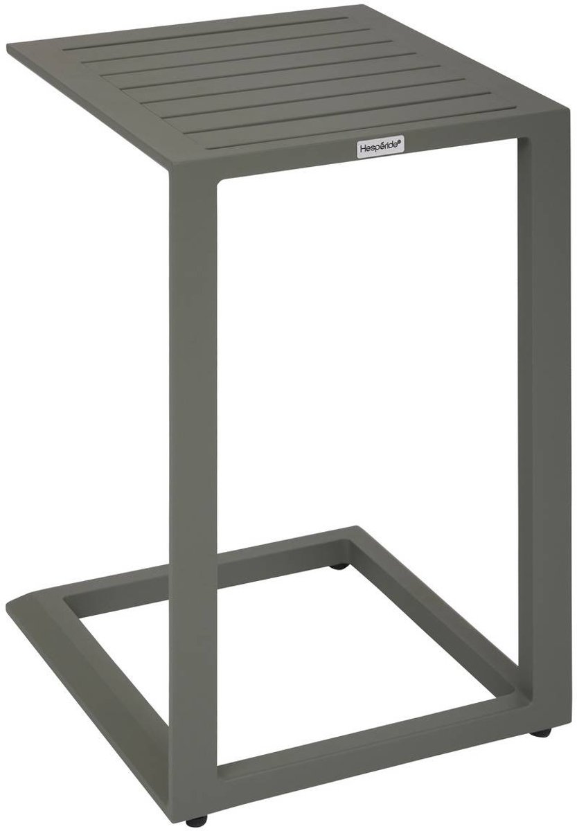 Vierkante bijzettafel van aluminium ÉVASION