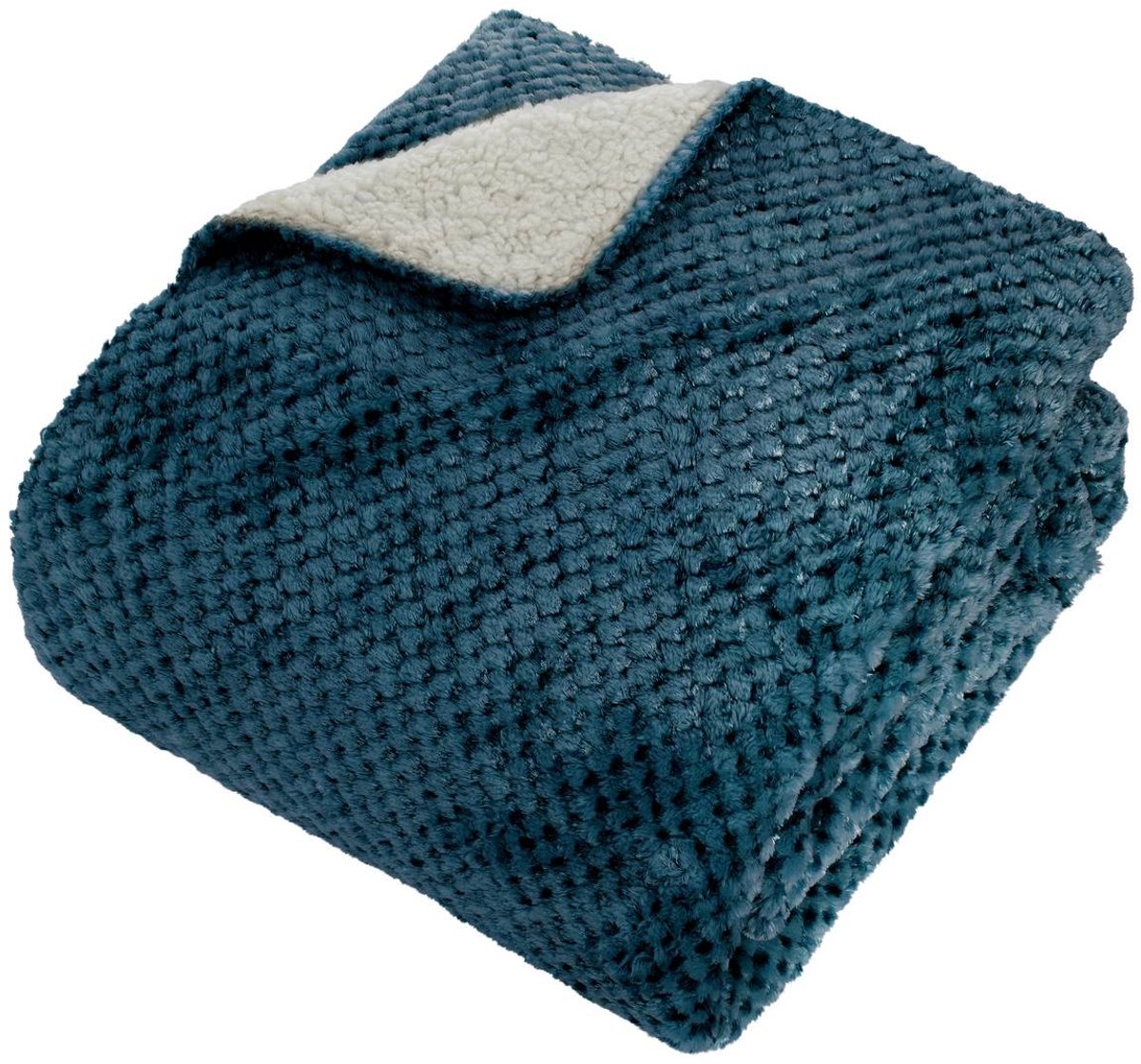 LYNO-plaid van flanel met sherpa-effect