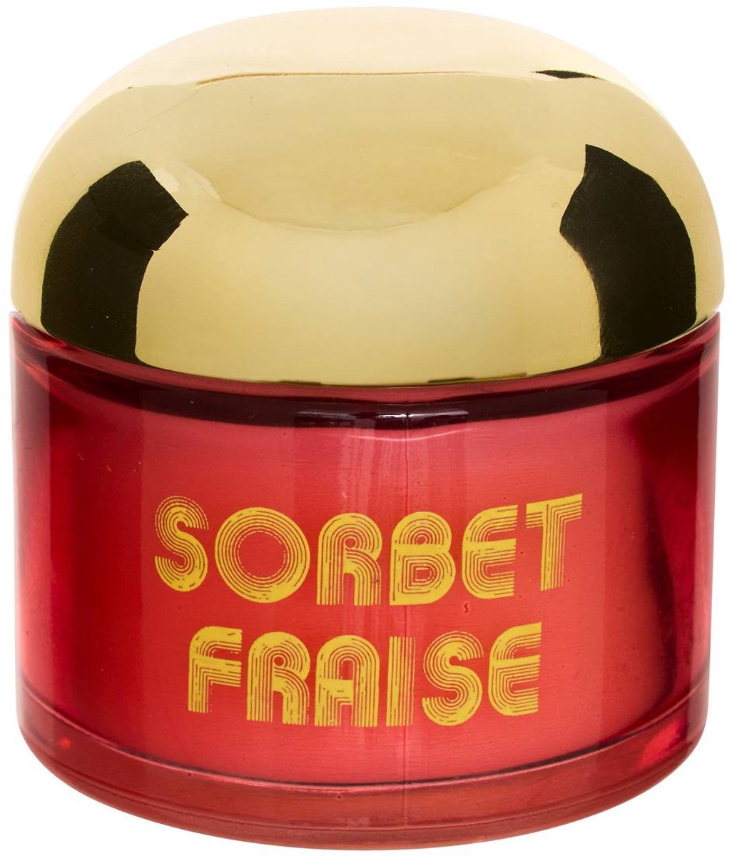 Geurkaars 50 g in gekleurd glazen potje SORBET