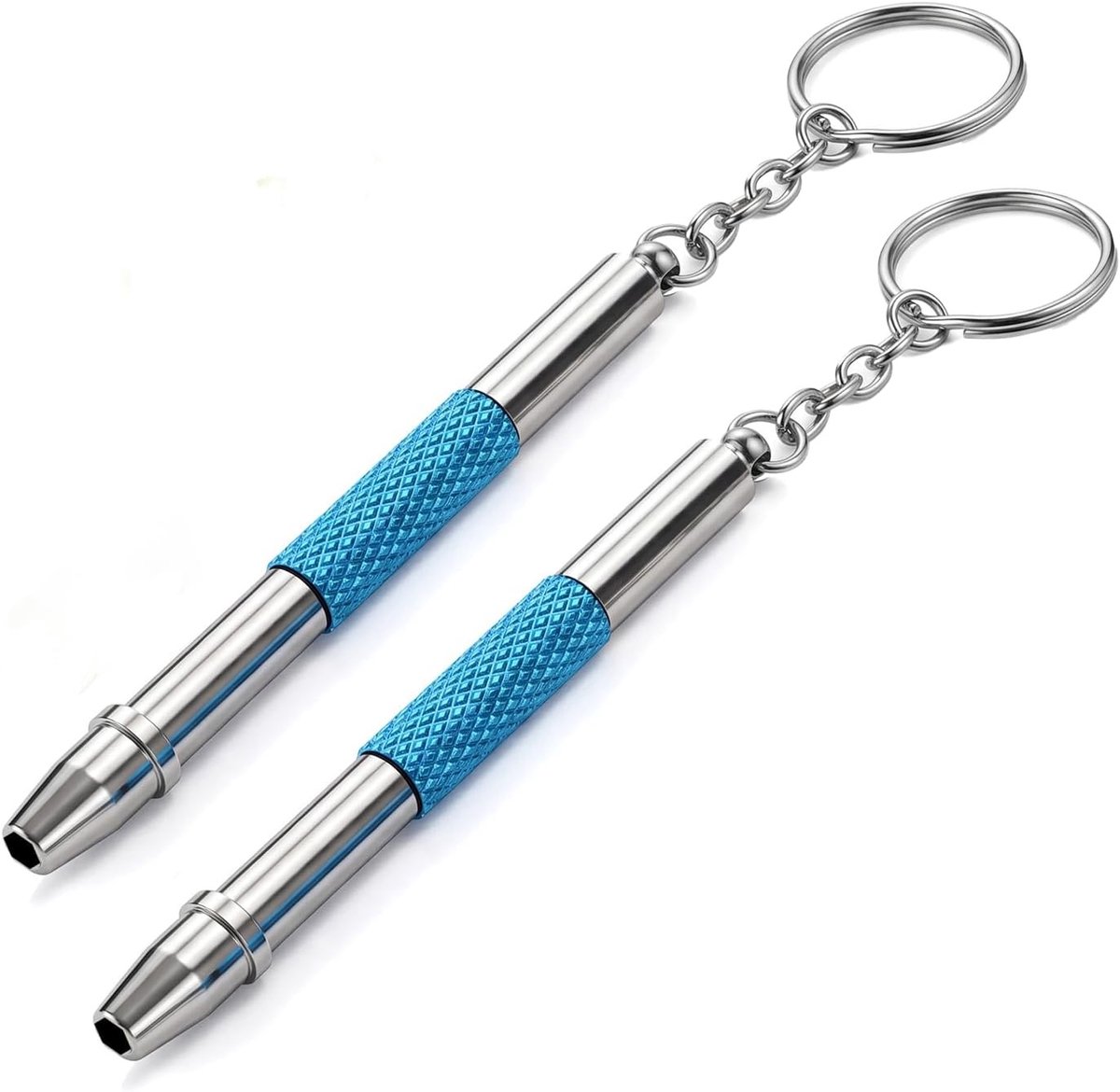 3-in-1 Mini-schroevendraaierset voor Brillen en Sieraden, Compact Draagbaar Reparatiegereedschap, 2-delige Set van Metaallegering