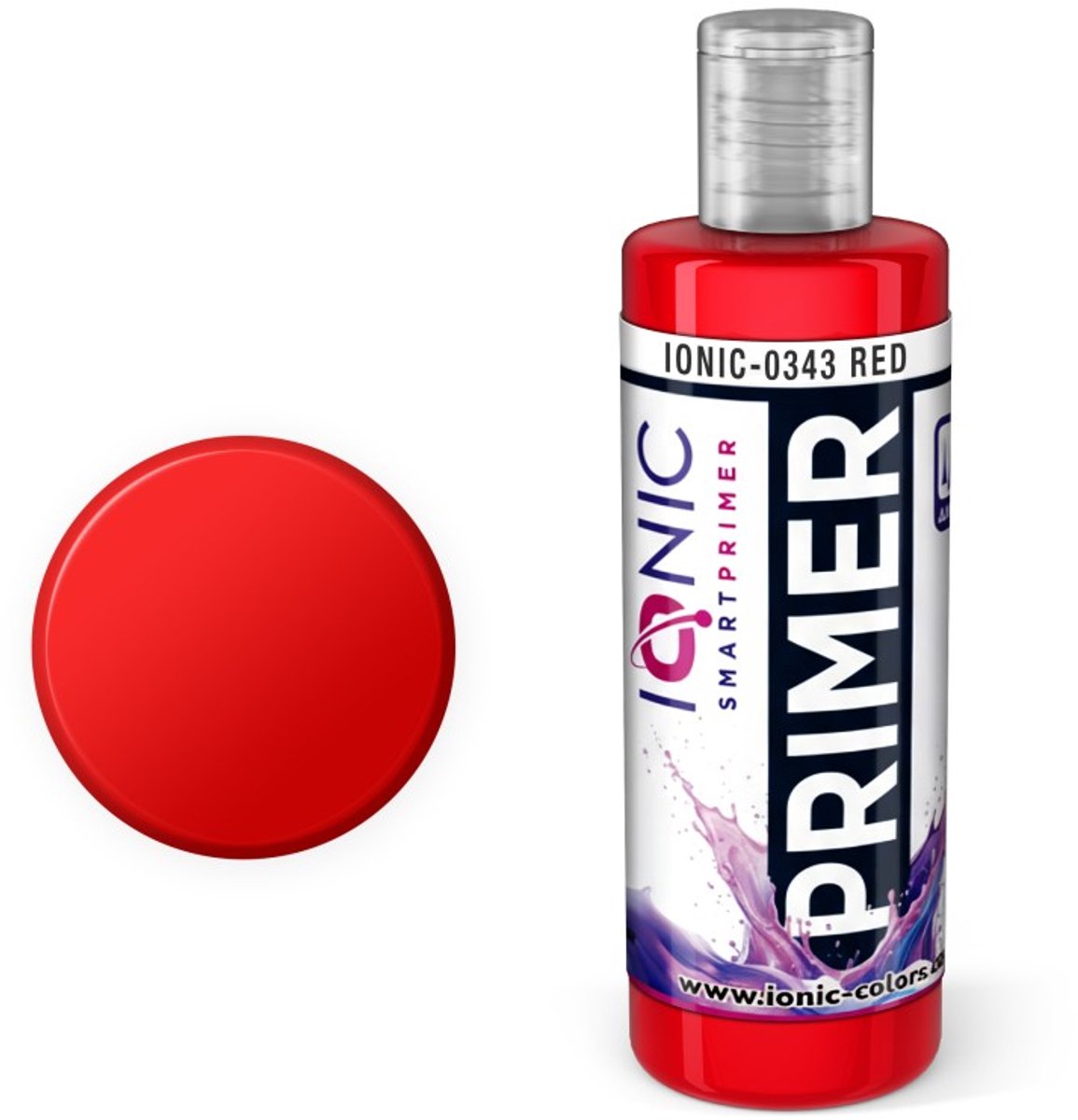 AMMO by Mig Jimenez Hobbyverf Acrylverf - MIG IO0343 Ionic Smart Colors - Rood - Primer - Acryl - 60 ml Verf potje - 60 ml