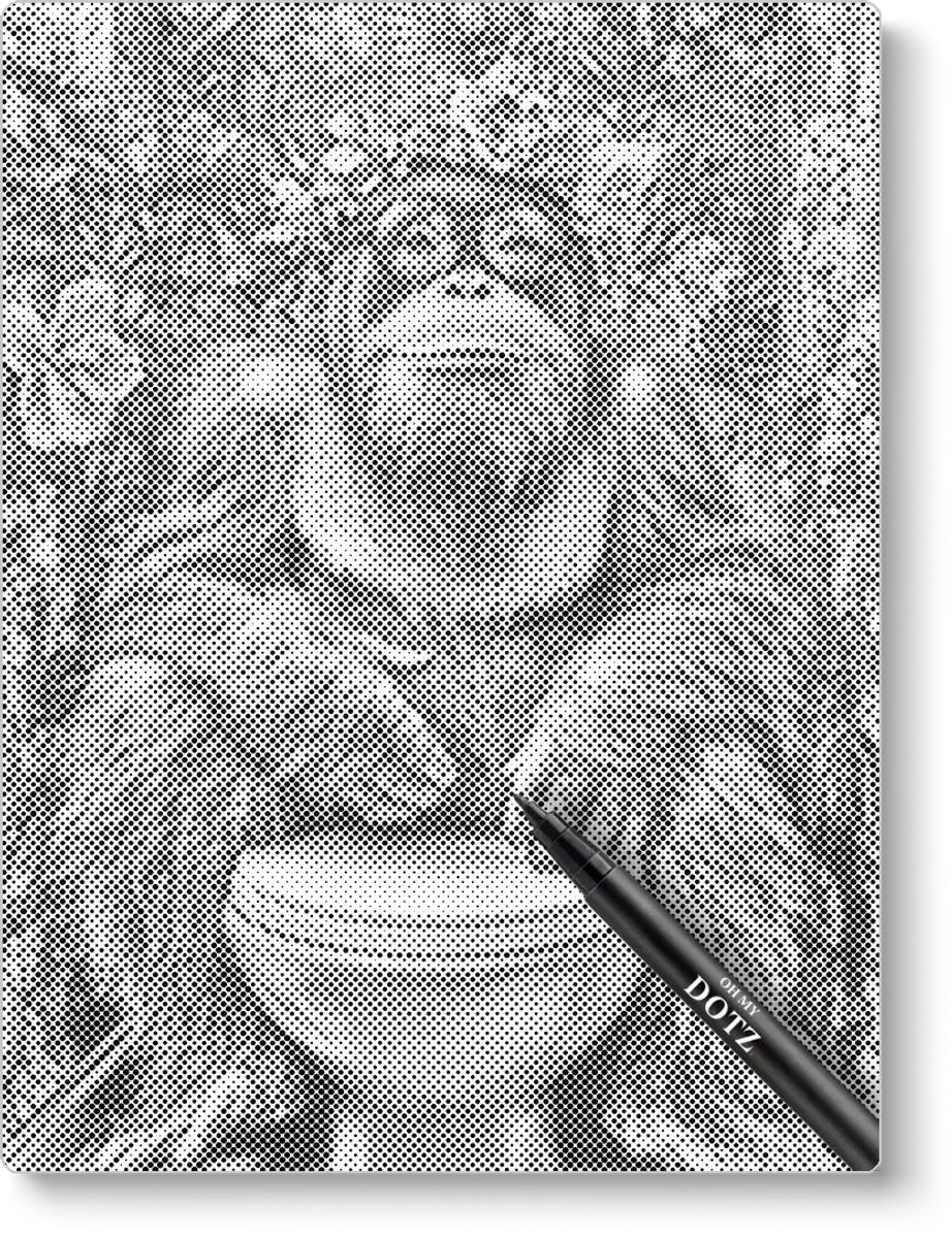 Orang-oetan op het toilet | Dot painting | 50x60cm  Meest gekozen | Dot painting | Oh My Dotz | Dots stippen | Diamond painting & Schilderen op nummer alternatief | Happy hobby