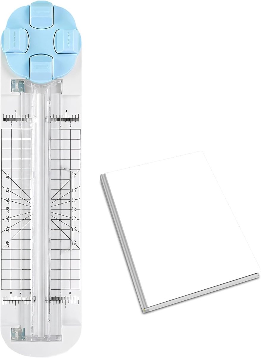 Multifunctionele 4-in-1 Papier Snijder voor Creatief Gebruik, Scrapbooking, Foto's en Labels, Draagbaar en Efficiënt