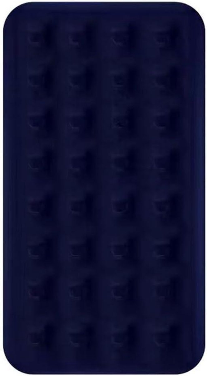 Kampeermat Dubbel - Luchtbed Kamperen - Comfortabel Slapen - Honingraatstructuur - 185x72x22cm - Blauw