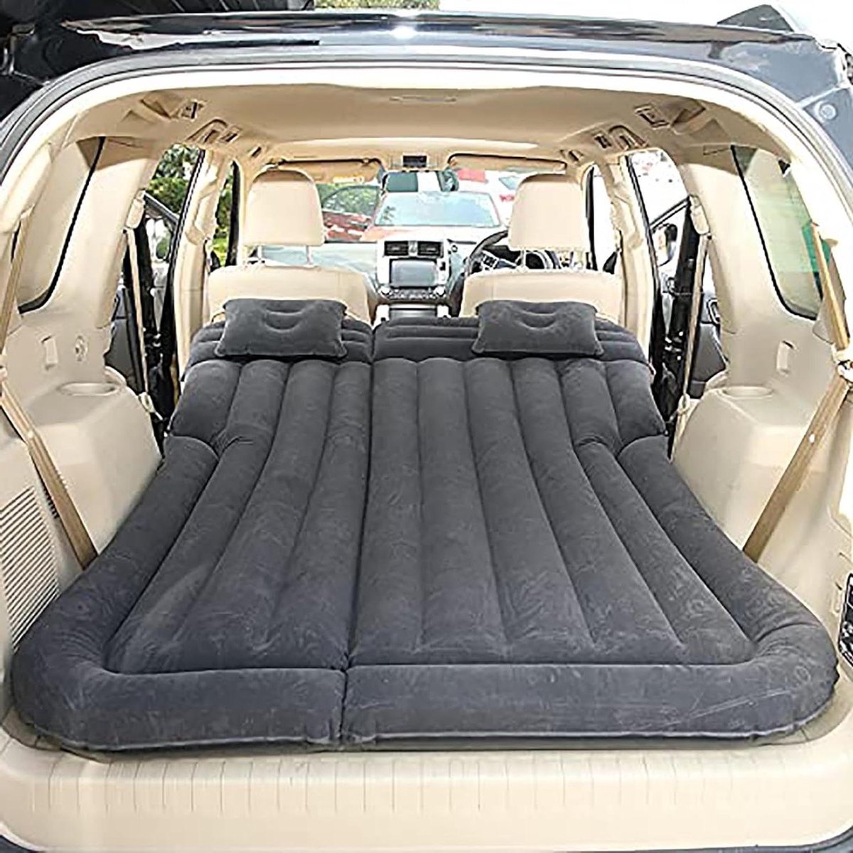 Luchtbed Auto - Kampeer Matras - Reizen en Kamperen - Zelfopblaasbaar - 175 x 130 cm - Zwart