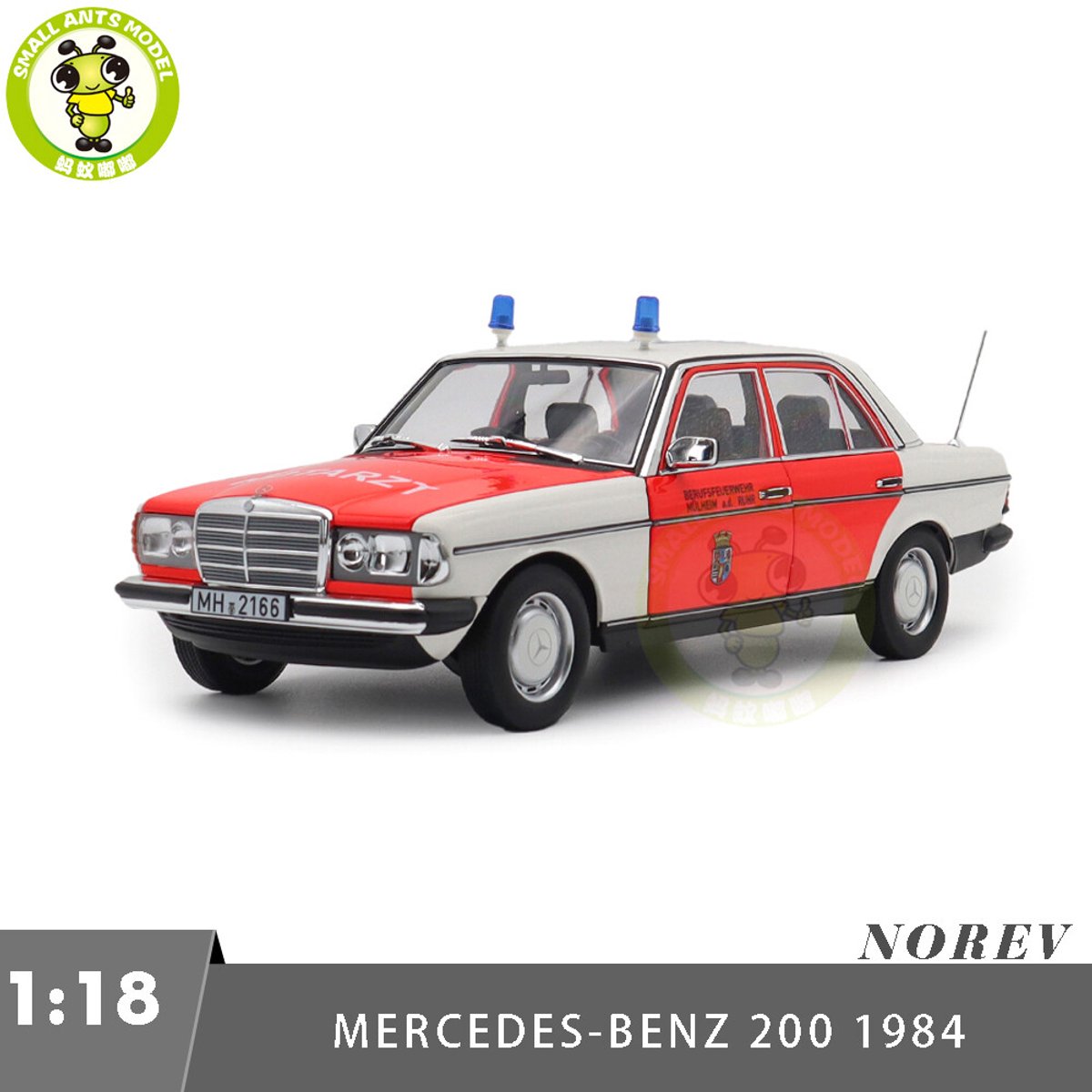 Norev Mercedes-Benz 200 Emercengy Ambulance Modelauto / Schaal 1:18