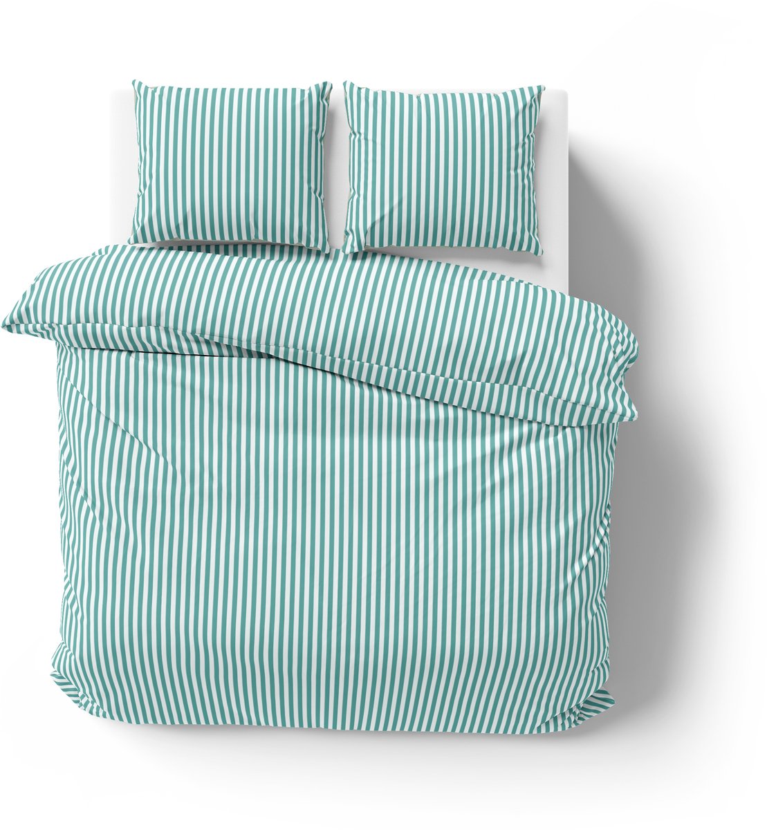 Dekbedovertrek 100% Katoen Premium - 240 x 260 cm - Extra breed - SummerVibe Green