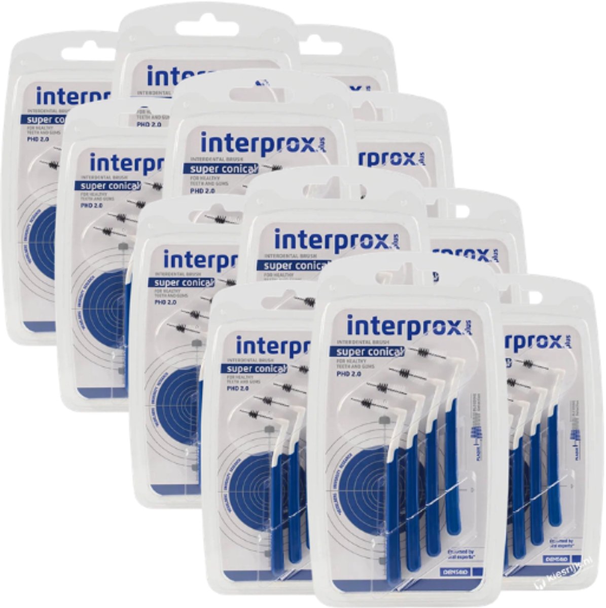 12x Interprox Plus Ragers Super Conical PHD 2.0 Donkerblauw - 4 stuks