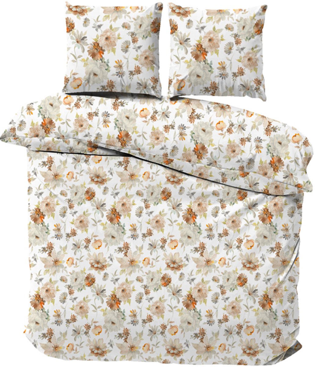 iSleep Dekbedovertrek Eline - Litsjumeaux XL - 260x200/220 cm - Geel