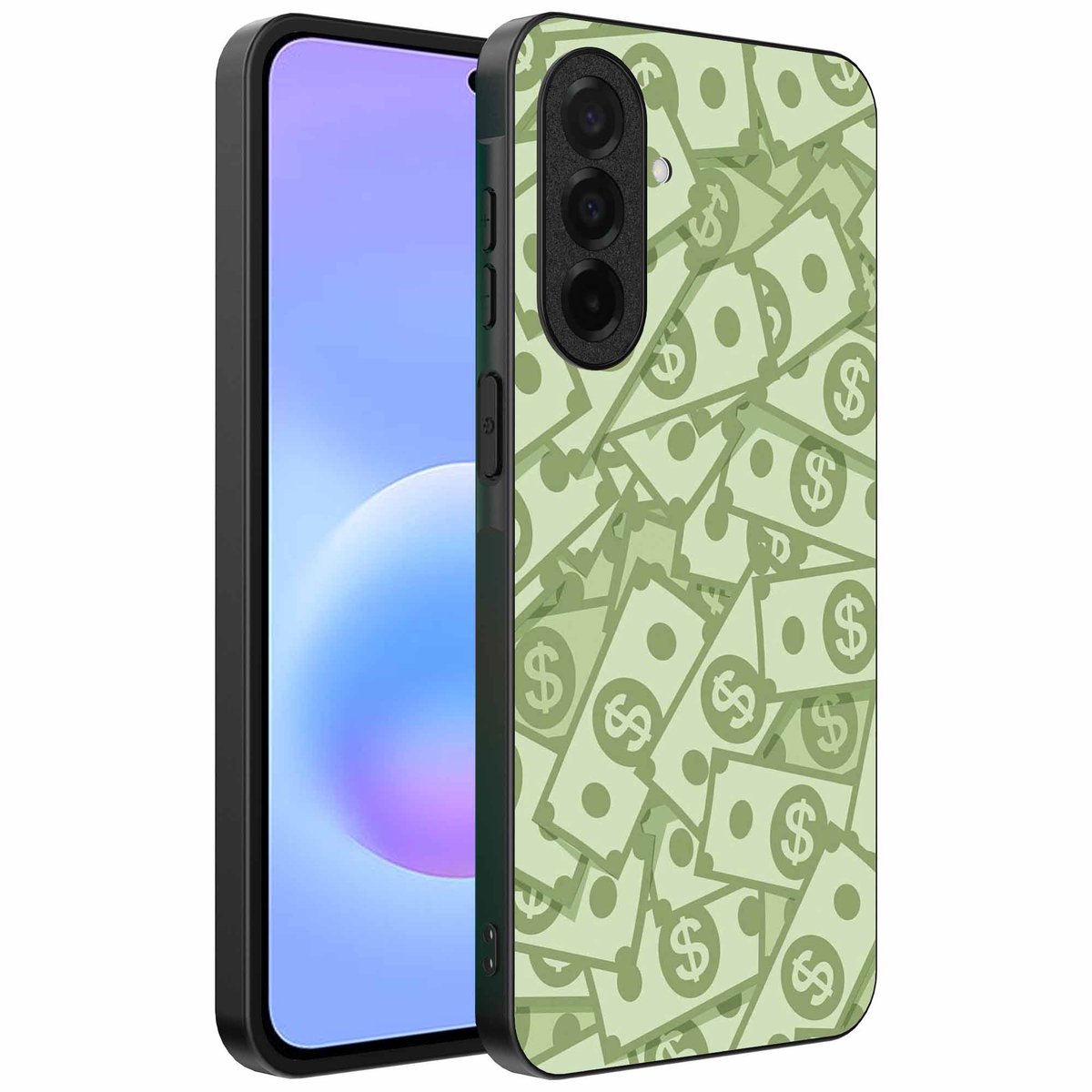 Geschikt voor Samsung Galaxy A57 Telefoonhoesje met Geld Opdruk - TPU Backcover Case With Money Design - Smartphonica geschikt voor Samsung Galaxy A57