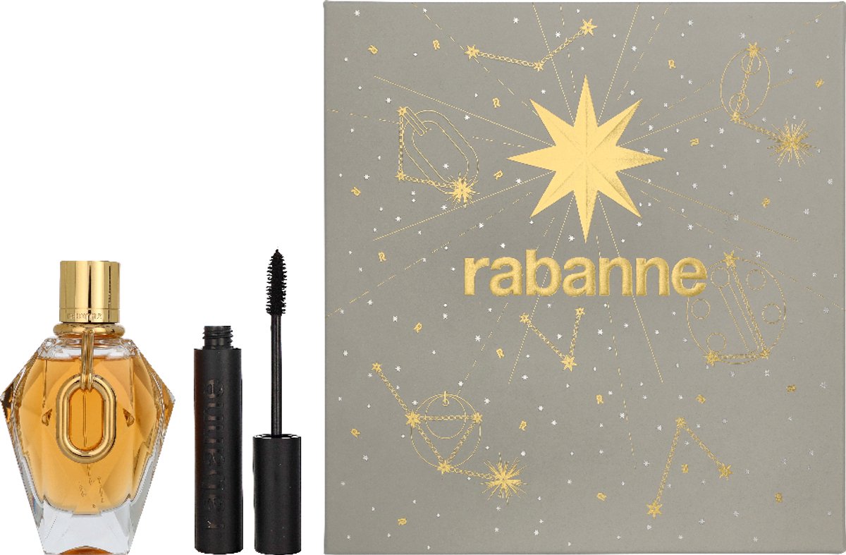 Paco Rabanne Million Gold For Her Giftset edt Spray 90ml + Mascara 8ml
