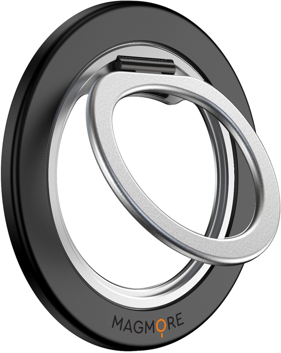 MagMore Magnetic Holder Ring - MagSafe Telefoonring - Zwart