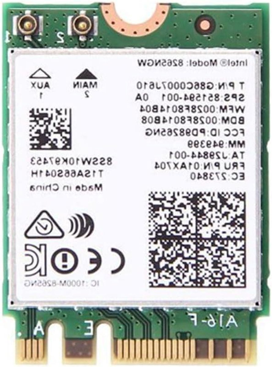 Wifi Adapter - Netwerkkaart Draadloze Module - Internet Gebruik - Dual-Band AC WiFi - M.2 Interface - Niet gespecificeerd