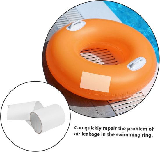 Reparatieset Zelfklevend - Patch Kit - Gaten Dichten - Hoge Hechting - 100 x 10 cm - Wit — afbeelding 4