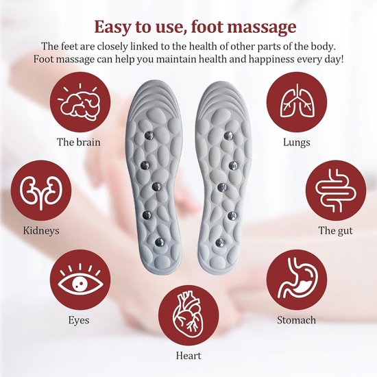 Magnetische zolen voor gewichtsverlies en plantaire fasciitis, orthopedische zolen voor vermoeidheid en ondersteuning — afbeelding 3