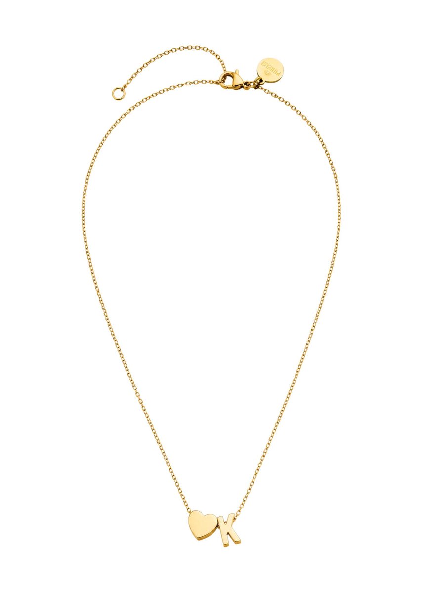 PURELEI Ketting Letter Heart K
