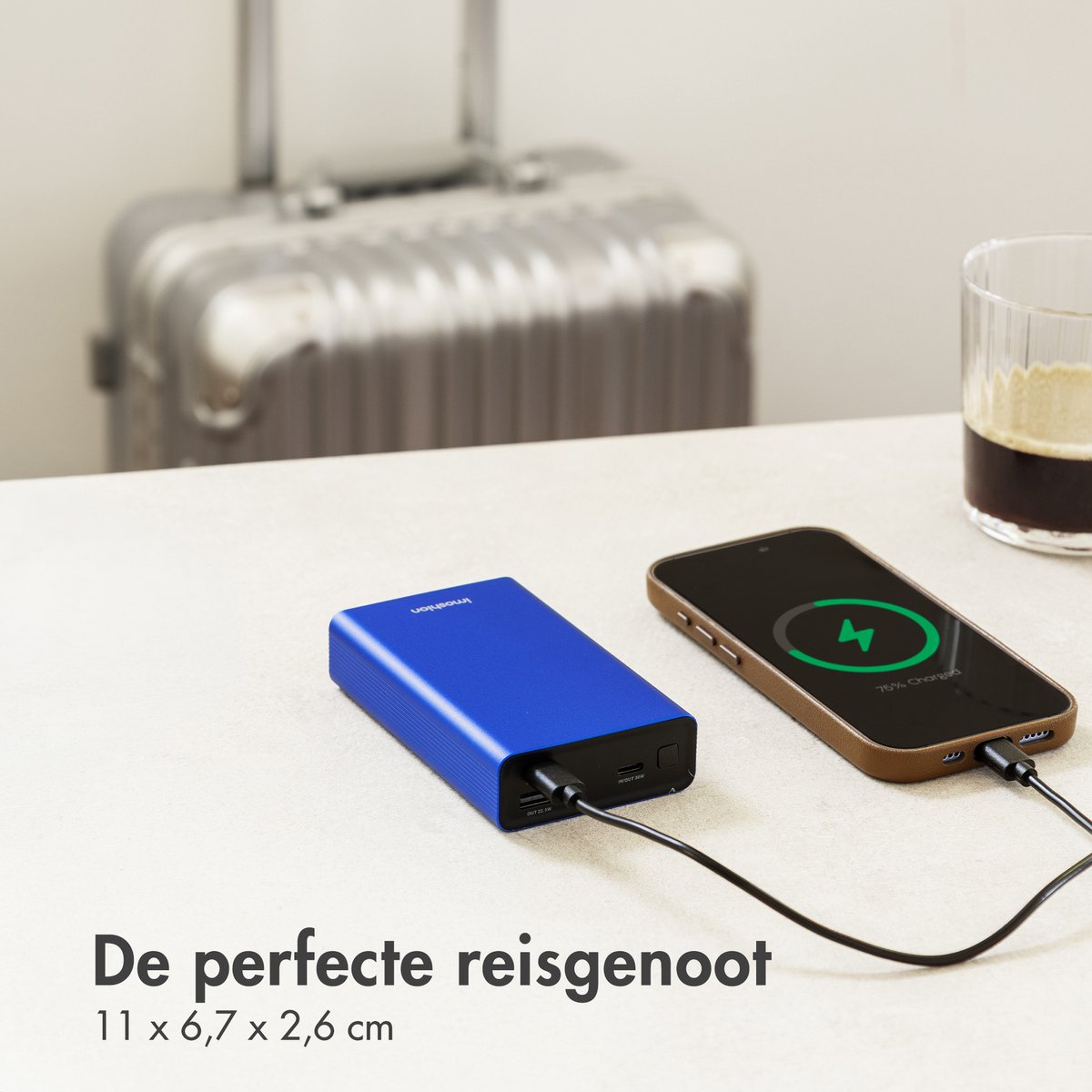 imoshion® Powerbank 20000 mAh - 30W Ultra Snellader - 4x Smartphone Opladen - USB C / USB A - Powerbanks - Universeel - Quick Charge 3.0 en Power Delivery — cadeau in Telefoon & Tablet - foto 5