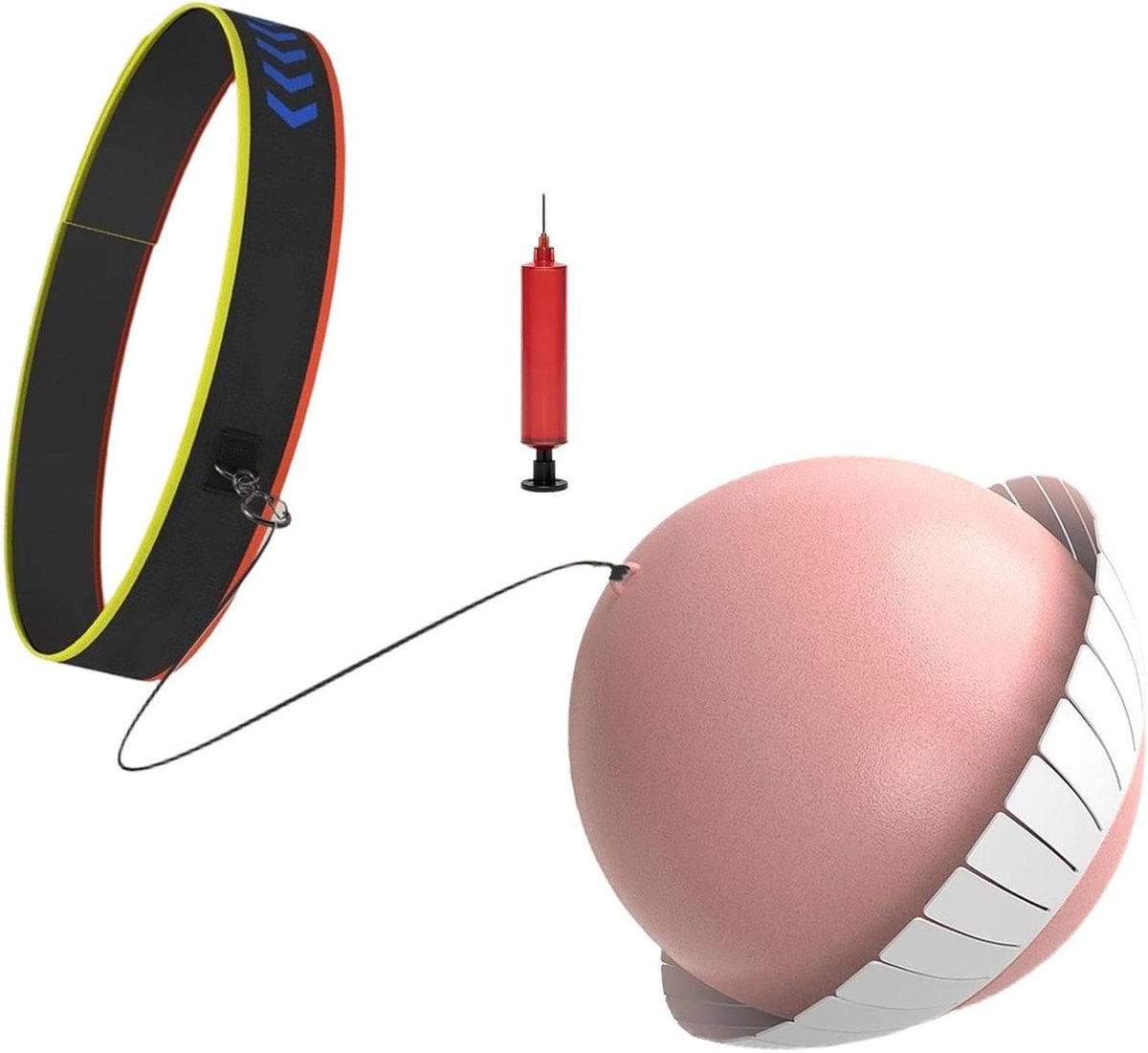 Boksbal - Reflexbal Stootbal - Sport Training - Verkoelende Ventilator - Verstelbaar - Roze