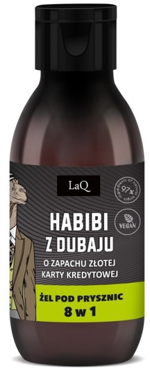 Habibi uit Dubai LaQ - 8-in-1 doucheschuim voor mannen - vegan, pistache, 100 ml