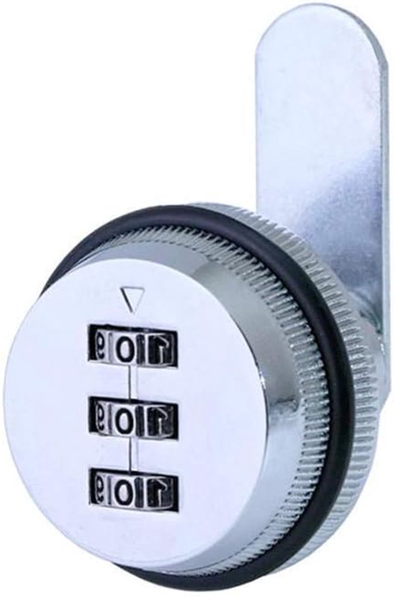 Brievenbusslot - Lade slot - Kast beveiligen - Wachtwoordbeveiliging - 20mm 30mm - Zilverkleurig