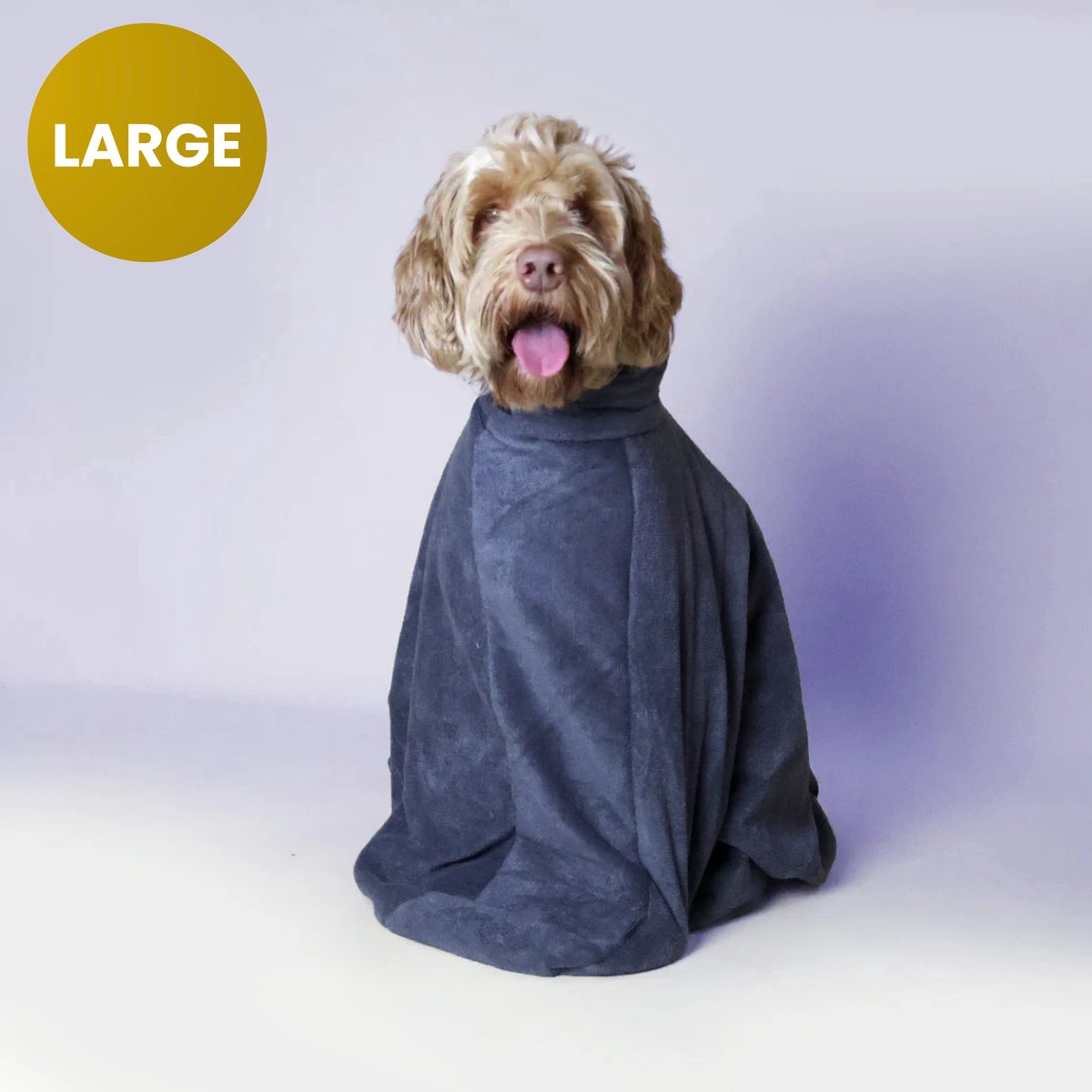 Furry Original® Honden Droogzak - Handdoek met Rits - Rustgevend Alternatief voor Droogdoek - Sneldrogend, Super Absorberend en Zacht - Voor Labradoodle & Andere Rassen - Grote & Kleine Hond - Pet Towel - Large - Verzorging & Kleding - Microvezel