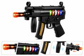 MP5K speelgoedpistool - led lichtje - schietgeluid - tril effect - 32CM - incl. batterij - speelgoedgeweer