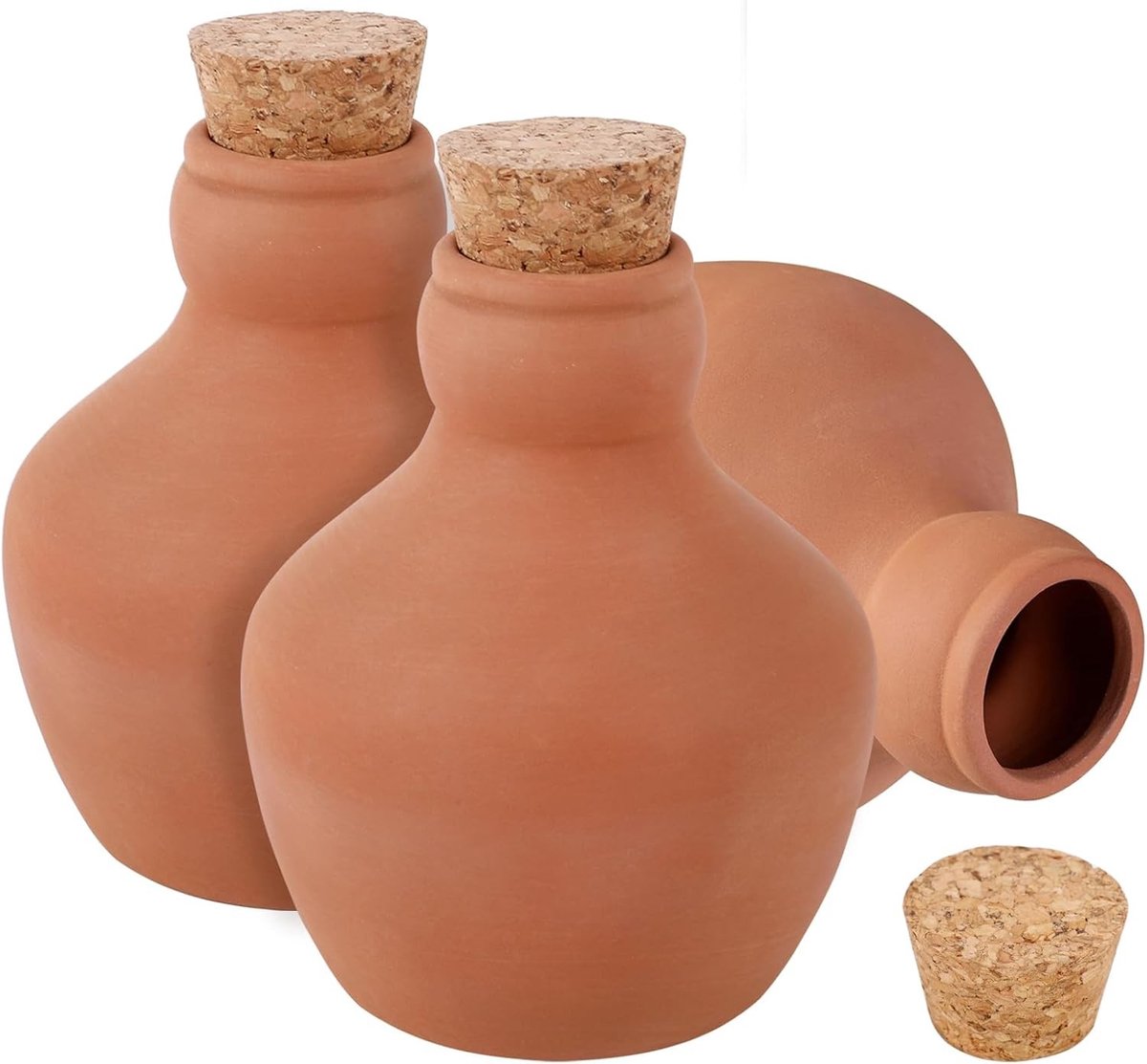 Set van 3 Terracotta Bewateringsballen - Rood - Automatische Waterafgifte - Decoratief Ontwerp - Voor Planten en Tuin