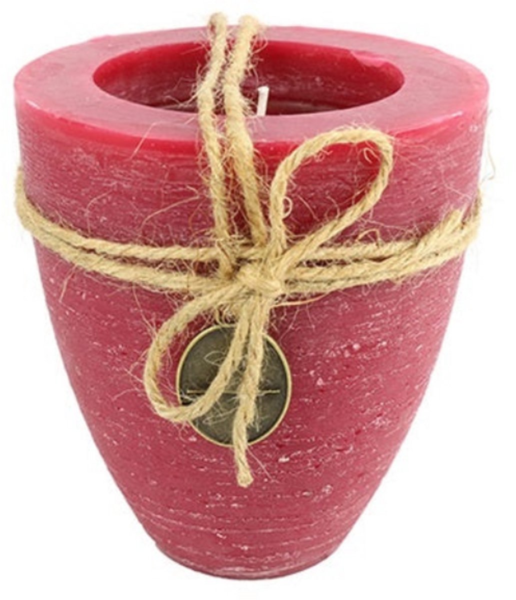 Countryfield Kaars beker ro Tonnie S rood - Countryfield
