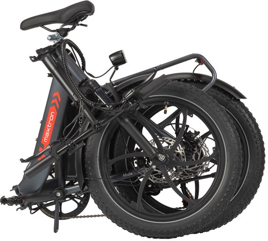 Maxturn Mule Volwassen elektrische fiets - Accu 48V 20Ah - 7 versnellingen - Banden 20×3,0 inch - grijs — afbeelding 2