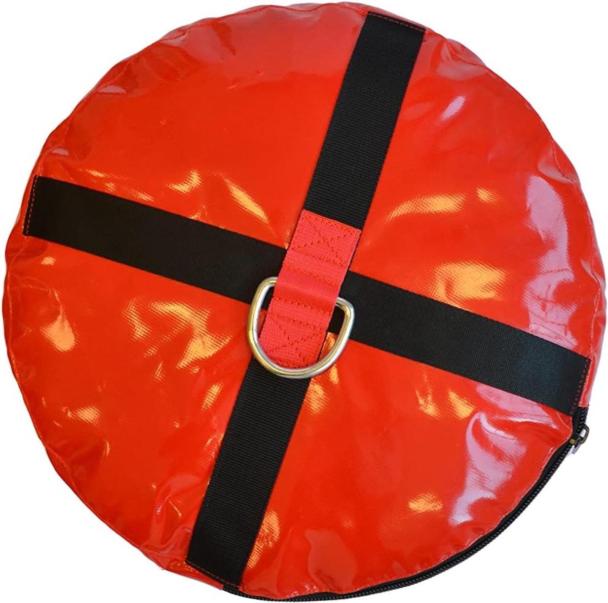 Zware Tas Stabilisator - Anker Gewichtstas - Kracht Training - Geen Vloergaten Nodig - 40x40x10 cm - Rood met Zwart