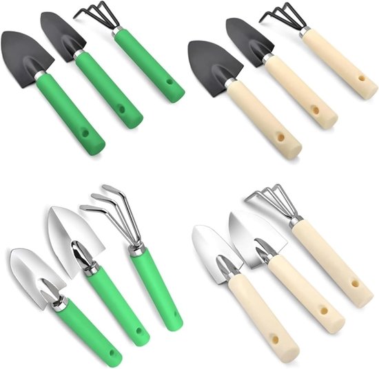 Tuingereedschap Set - Plantenverplantgereedschap - Bodem Bewerken - Houten Handvat - 3 Stuks - Niet Gespecificeerd van Tuingereedschap. — afbeelding 4