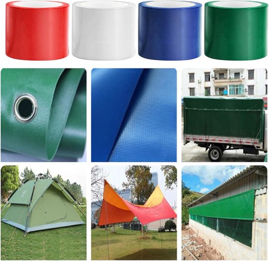 Dekzeil Reparatie Tape - Waterbestendige Plakker - Snelle Reparaties Buiten - Sterke Hechting - 5cm x 7.5m - Wit — afbeelding 3