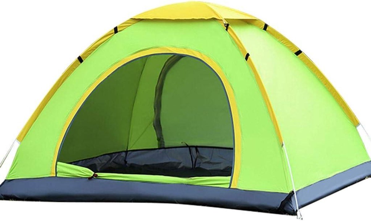 Kampeertent - Tent Waterdicht - Kamperen Reizen - Zelfopbouw - 3-4 Personen - Groen